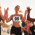 6 7.5 Inch Running Bib Numbers with Safety Pins for Marathon Sports Competition Events Tearproof Waterproof, x