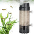 AQQA Aquarium Fluidized Moving Bed Filter,Media Submersible Sponge Filter with Air Stone