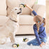 Whaline 4Pcs Bee Interactive Dog Toys for Boredom, Colorful Squeaky Honey Pot Puzzle Toys for All Dogs