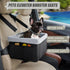 20lbs, Leather Dog Car Seat for Small Dogs Under Dog Booster Seat with Metal Frame Construction Double-Layer Oxford
