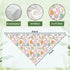 YJIKRTVT Easter Dog Bandana, Colorful Easter Egg Bunny Pattern Triangle Pet Scarf, Spring Holiday Puppy Bib for Small