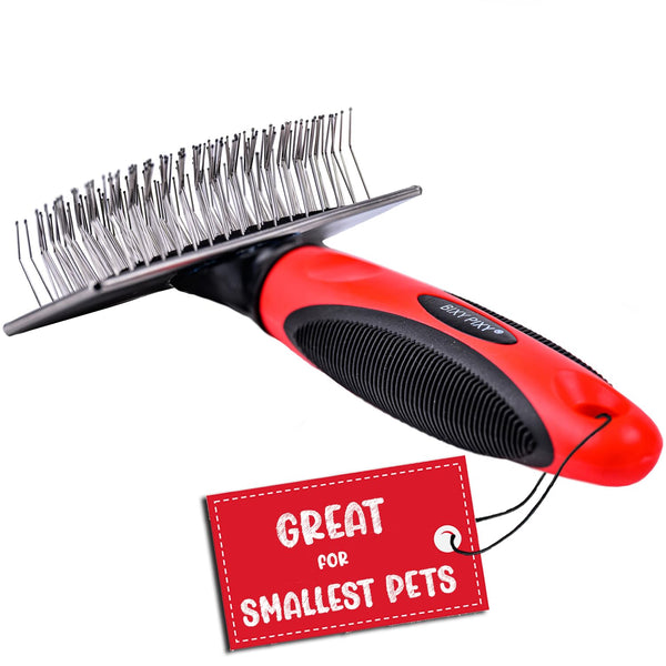Slicker Brush for Small Dogs and Poodles, Cat Slicker Brush for Long Haired Cats, Bixy Pixy Mini