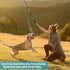 Flirt Pole for Dogs Pet Teaser Wand Outdoor Interactive Pet Dog Flirt Pole Training Exercise Rope Toy for Small Medium