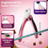 Trimmer Flexzion Pet Nail Clippers for Dogs & Cats - Stainless Steel Blade Cat Nail with Stored Nail File, Safety