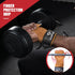 Weight Lifting Wrist Strap - Double Layer Leather Adjustable Neoprene Padded Gym Workout Lifting Hooks