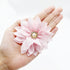 20 Pcs Dog Collar Flowers with Pearl, Multi-Color Bow Ties for Cat Dog Puppy Collar Grooming Accessories (Medium)