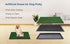 20"x25" FluffyDream Dog Grass Pad with Tray, Artificial Grass for Dogs Potty Strong Absorbency Dog Grass Pad with Tray
