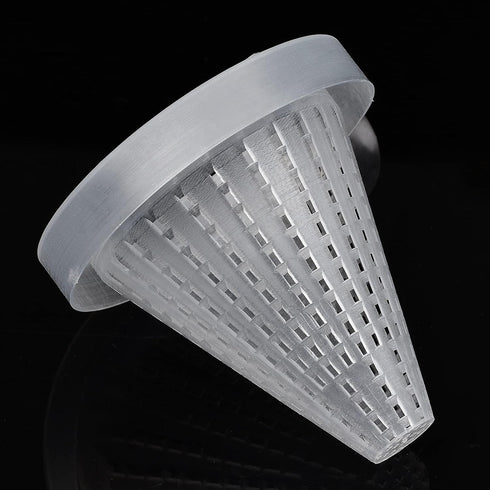 WEAVERBIRD 4PCS Aquarium Nematode Feeder, Live Blood Worm Plastic Cone Cup Shape Basket Feeder for Fish
