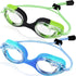 Vvinca Kids Swim Goggles, No Leaking Anti Fog Toddler Goggles with Quick Adjust for Ages 3-14