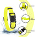 Waterproof Dog Collar, Easy to Clean Rubber Collars with Quick Release Buckle for Small Medium Large Dogs (Yellow, L)
