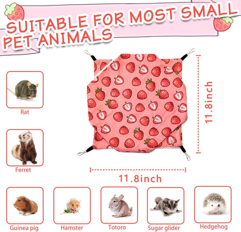 LEFTSTARER Hammock Rat Ferret Toy and Cage Accessories for Guinea Pig Hamster Rat Sugar Glider Ferret Parrot to Hide