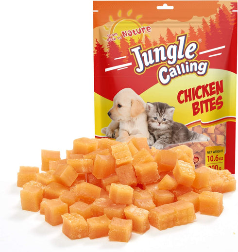 Jungle Calling Soft Chicken Treats for Dog and Cat, Natural Grain Free