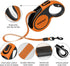 16 ft Heavy Duty Retractable Dog Leash with Anti-Slip Handle; Tangle-Free Nylon Tape for Large Dog or Cat up to 110 lbs