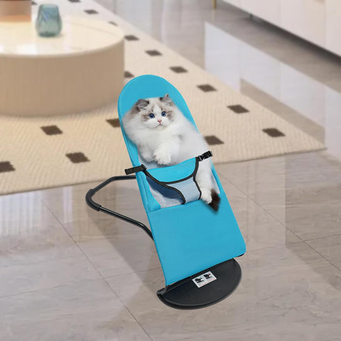 SNWJIAYIN 3-Level 33lbs Pet Rocking Chair, Portable Foldable Pet Rocker Bed with Adjustable Height, No Assembly