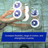 Thera-Band Aquatic Exercise Dumbells/Hand Bars - Medium - One Pair - Disc Size 12" x 2.5"