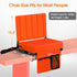 Stadium Seat for Bleachers with Back Support, Portable Bleacher Seat with Wide Comfy Padded Cushion, Metal Hook