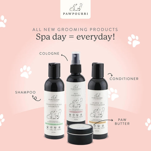 Leave-in Conditioner for Dog - Pet Grooming Spray with Jojoba Oil, Shea Butter, Aloe Vera & Green Tea Extract (6.7oz)