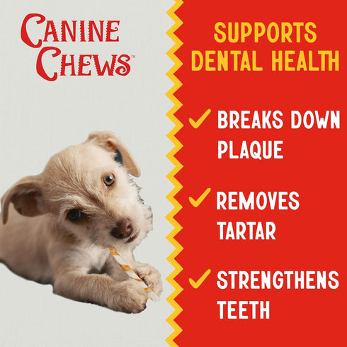 Pack 100 Canine Chews Chicken-Wrapped Rawhide Twists for Dogs - of U.S.A. Sourced Chicken Wrapped Rawhide Dog Treats