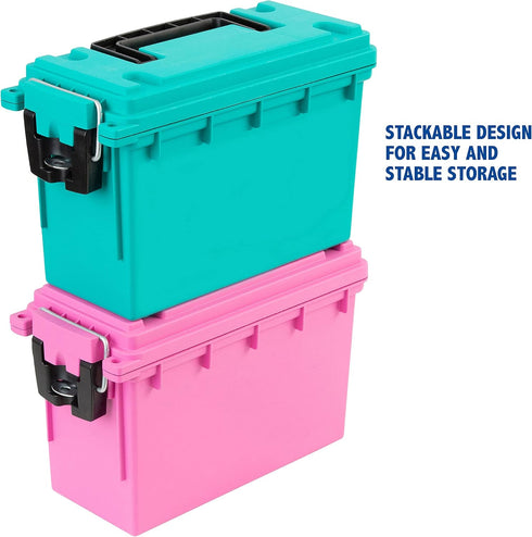 Sheffield 12633 Ammo Storage Box, Protects Hunting Gear, Water and Dust Resistant, Stackable, Made in USA