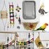 kathson Parrot Playstand Bird Playground Conures Play Stand Wood Perch Gym Playpen Ladder Parakeets Cage Accessories