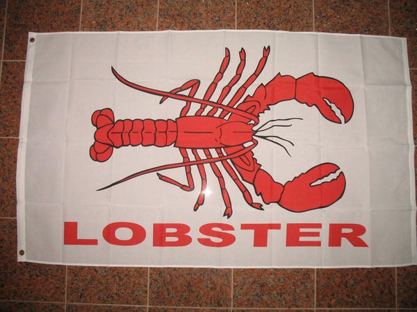 Novelty Stores Online 3x5 Lobster Flag 3'x5' Fresh Maine Lobester Banner Grommets Langosta