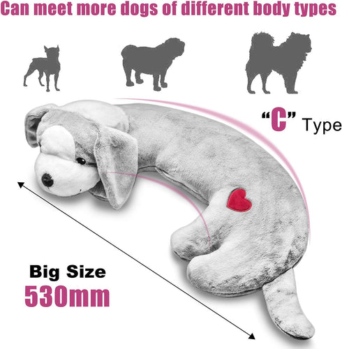 Moropaky Dog Heartbeat Toy - Anxiety Relief for Puppies, Grey