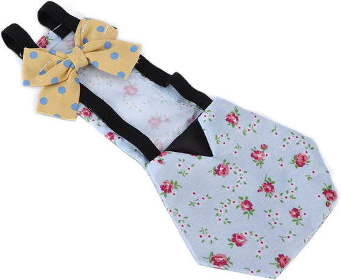 ZASCHMOY Chicken Diapers, Pet Diapers Duck Diapers for Pet Ducks Breathable Goose Clothes Diaper with Bow Reusable Pet