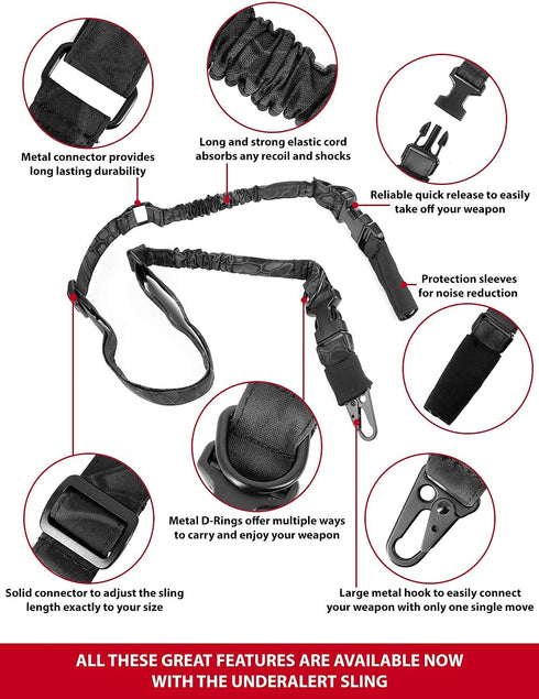 Two Point Sling Rifle Strap with Shoulder Pad, Adjustable Gun Sling with Gift Box