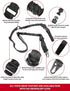 Two Point Sling Rifle Strap with Shoulder Pad, Adjustable Gun Sling with Gift Box