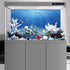 AWERT Undersea Aquarium Background, 48x20 Inches Sunshine Underwater Ocean Floor Fish Tank Polyester Background