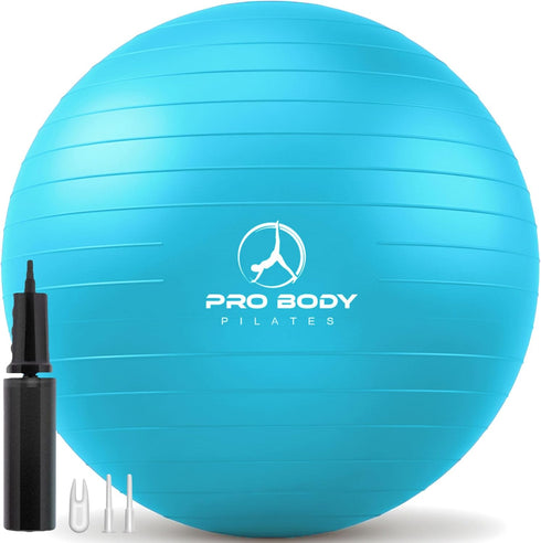 ProBody Pilates Exercise Ball - Multiple Sizes Gym Grade Balance Ball for