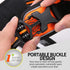 Soft Front Dog Harness, Best Reflective No Pull Harness with Handle and 2 Leash Attachments in Orange