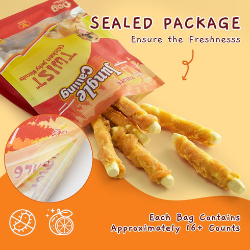 Rewards,10.6oz Jungle Calling Chicken Biscuits Dog Treats, Rawhide Free Soft Chewy Treats for Training