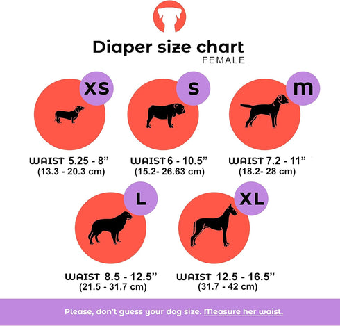 Premium Washable Dog Diapers for Females - Durable, Machine Washable, 3 Pack Set