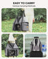 25 lbs, BurgeonNest Top-Expandable Large Cat Carrier, Soft-Sided Cat Bag for Medium & Large Cats Up to Upgraded Small