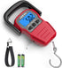 HEETA Fish Scale with Backlit LCD Display, Up to 110lb/50kg Digital Portable Hanging Weight Scale with Hook & Tape