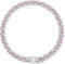 Silver Cuban Dog Chain Collars, Metal Choke Collar with Secure Buckle, Pet Crystal Necklace for Small Medium Large Dogs