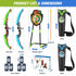2 Pack Set 24 1 6 2 4-8 HYES Bow and Arrow for Kids, LED Light Up Archery with Suction Cup Arrows, Standing Target