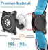 Airtag Dog Collar, Waterproof Air Tag Holder, Reflective Comfortable Padded Adjustable Collar for Heavy Duty Dogs, Blue