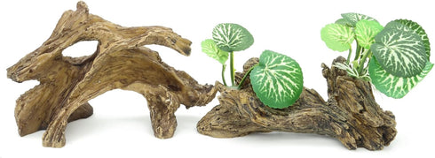 Artificial Driftwood for Aquarium Decor, Plastic Plant Branches Ornament for Fish Tank Decorations