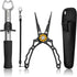 ZACX Fish Lip Gripper Pliers - Upgraded Multi-Function Hook Remover and Split Ring Pliers for Fishing Gear