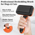KYHSC 2PCS Self Cleaning Slicker Brush & Dog Comb - Skin Friendly Deshedding Grooming Tool for Dogs, Cats and Small