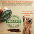 Dog Chits Turkey and Sweet Potato Soft Chew for Dogs, Organic Treats, Made in USA, 4 oz.