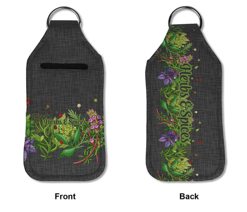 Custom Large Herbs & Spices Hand Sanitizer & Keychain Holder