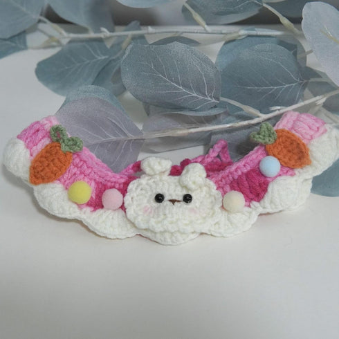 Handmade Knitted Dog Bandana, Cute Cat Costume, Dog Costume for Small Dogs, Easter Rabbit Outfit, Holiday Photo Prop