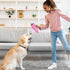 BABORUI Soft Tumbler Squeaky Dog Toy, Funny Design for Small/Medium/Large Dogs, Pink