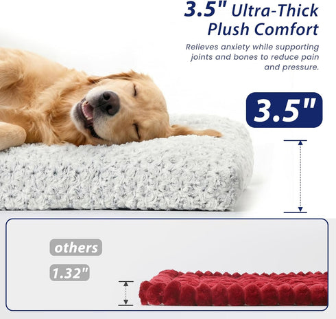 Fykage 3.5" 54" 25 Thick Deluxe Plush Dog Bed Mat for Car, Comfy Dog Seat Cover, Pet Bed & Seat Cover Protector
