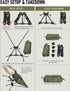 WildCall Compact Folding Beach Chair with Anti-Sink Feet