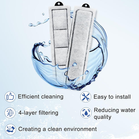 driamor 6 Pack RF-S Filter Cartridges for Top Fin Retreat RF-S Filter, Aquarium Refill
