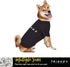 Iconic Logo Dog T-Shirt in Black, Soft Lightweight Pull-Over for Medium Dogs, Size Medium (M)